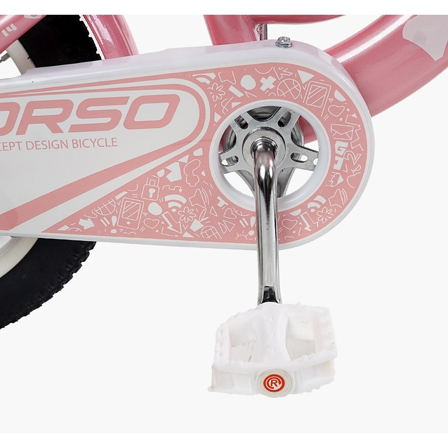 Дитячий велосипед 14 ST Corso «NICE» NC-14362 дискові гальма, рожевий фото westvelo.com