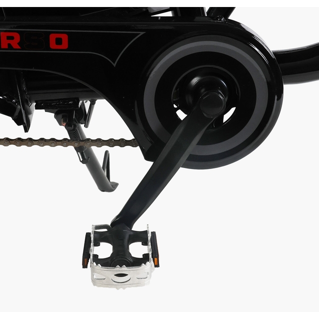 Електровелосипед 22 ST Corso «SHADOW» SH-9038-7 сталь, двигун 500W, акумулятор 48V20Ah літієвий, чорно-червоний фото westvelo.com