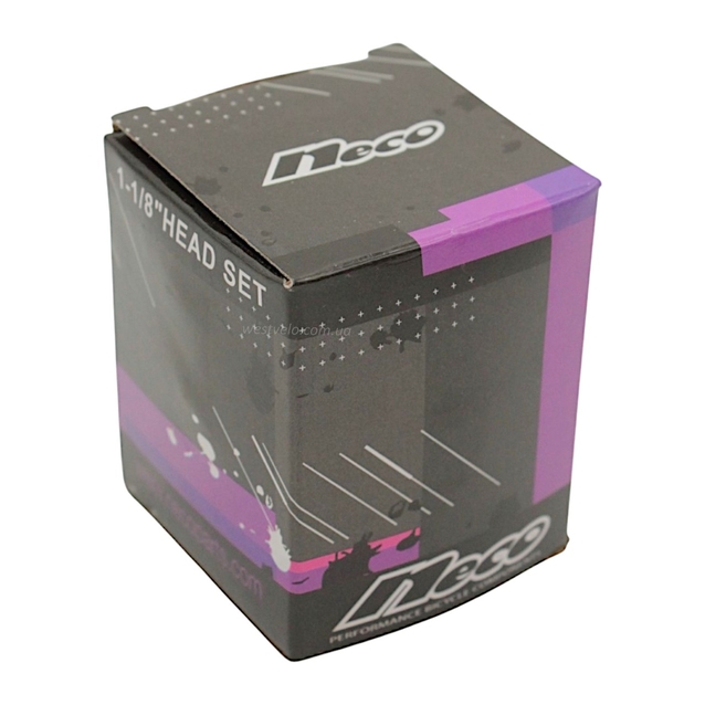 Рульовий набір мтв різьбовий 1-1/8, NECO, (H128N/ED) чорний напів-інтгр. фото westvelo.com