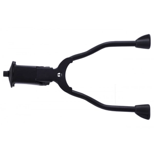 Підніжка 26 на центр подвійна "Роги" сталева чорна