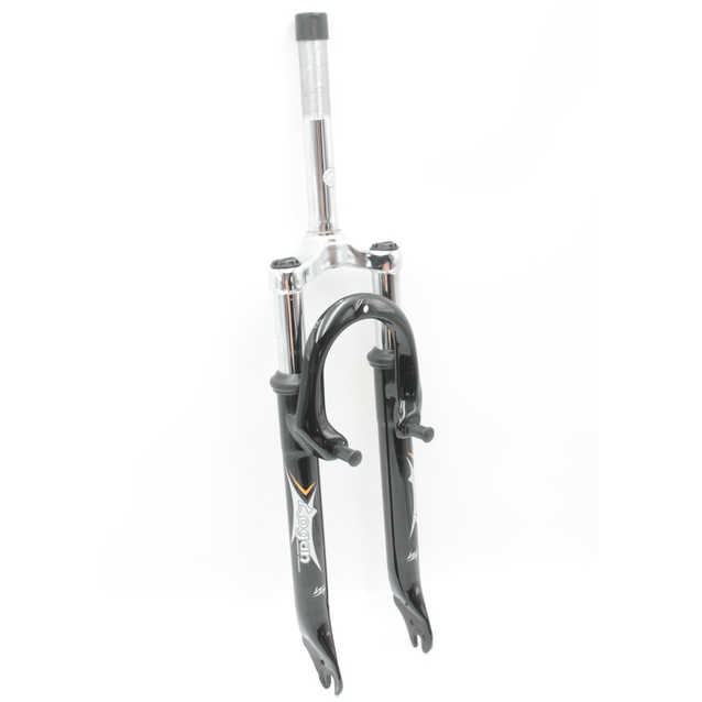 Вилка 24 аморт. різьб. LOGAN №720 V-brake шток L-180mm р.з L-85mm чорна фото westvelo.com
