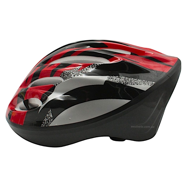 Вело шолом "TK Sport" 980 чорно-червоний фото westvelo.com
