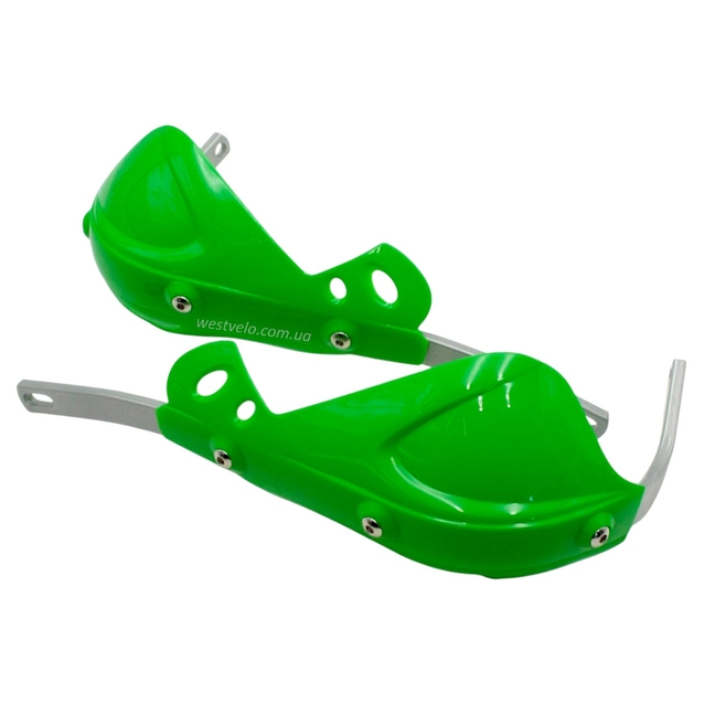 Захист рук на кермо мото FHS, 08 зелений фото westvelo.com