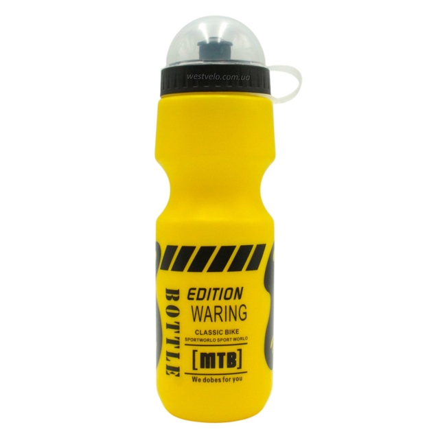 Фляга 750ml харч.пластик, жовта фото westvelo.com