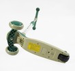 Самокат 2в1 Skyper JT-31622 колеса PU Ø114mm/35mm зі світлом, сидіння, музика та підсвічування платформи, кермо складне, зелений
