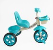 Дитячий велосипед 3-х колісний EVA (піна) Best Trike колеса 10-8, «Машинка» BS-60985 блакитний, сталева рама, УКР.ОЗВУЧУВАННЯ, кошик