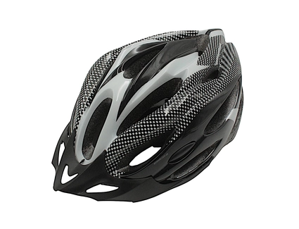 Вело шолом "TK Sport" 073 (56 см) з мигалкою, чорно-білий