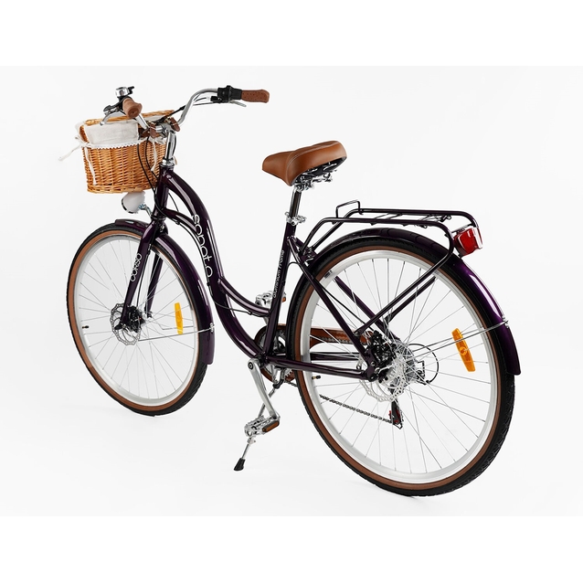 Міський велосипед 28 AL Corso «SONATA» SN-28962 алюміній 18", (к-т SHIMANO) фіолетовий (+к/к/б) фото westvelo.com