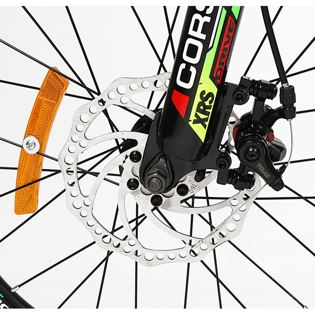 Велосипед 20 ST Corso «SPIRIT» ST-53088 сталь 11", (к-т SHIMANO) чорно-салатовий фото westvelo.com