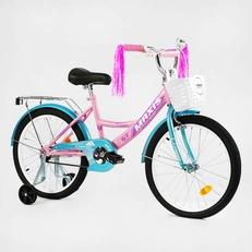 Дитячий велосипед 20 Corso «MAXIS» CL-20211 рожево-блакитний