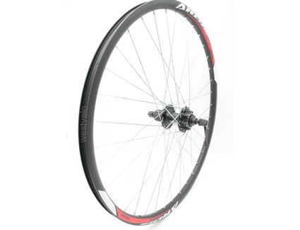 Колесо 27,5 зад, обід 2-ний чорний диск, втулка.SHIMANO DEORE на касету 8/9/10, диск 6 бол, ексцентрик