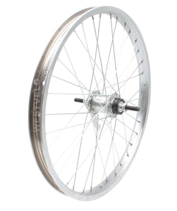 Колесо 20 зад, обід нікель, спиця 2мм, вт. Falcon + к-т