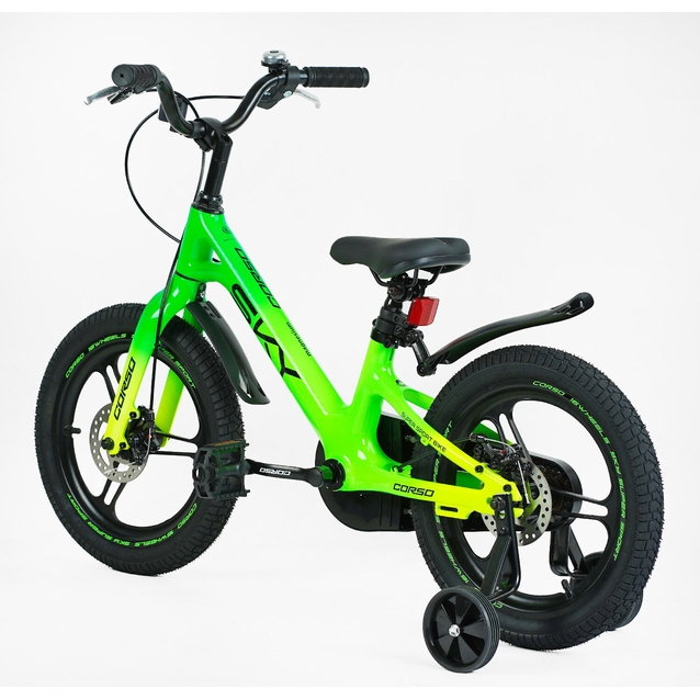 Дитячий велосипед 16 MG Corso «SKY» SK-16844, магнієва рама, салатовий фото westvelo.com