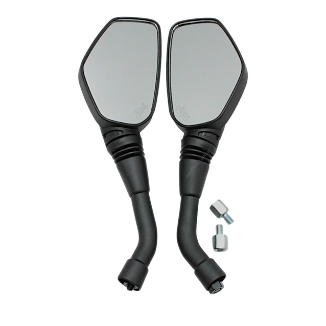 Дзеркало заднього виду П'ятикутні (M8 R+R) гумова ніжка фото westvelo.com