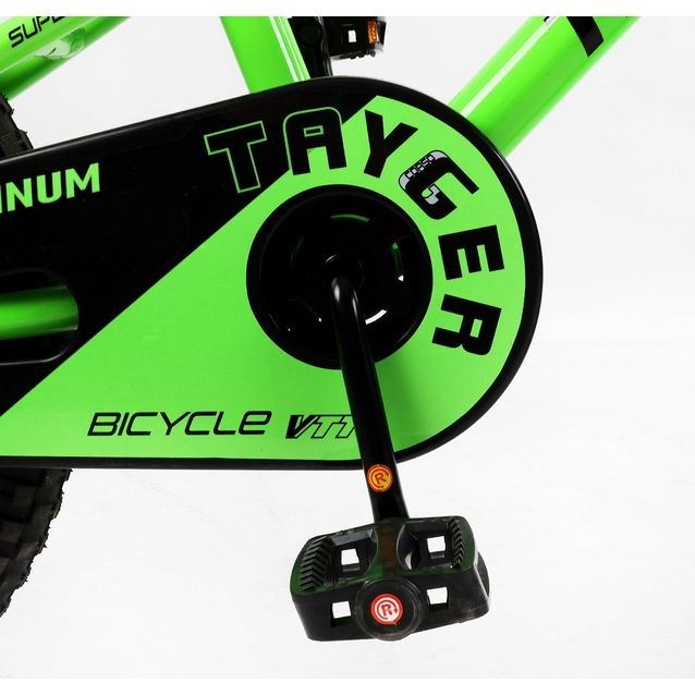 Дитячий велосипед 18 AL Corso «TAYGER»  TG-94300 алюмінієва рама, дискові гальма, салатовий фото westvelo.com