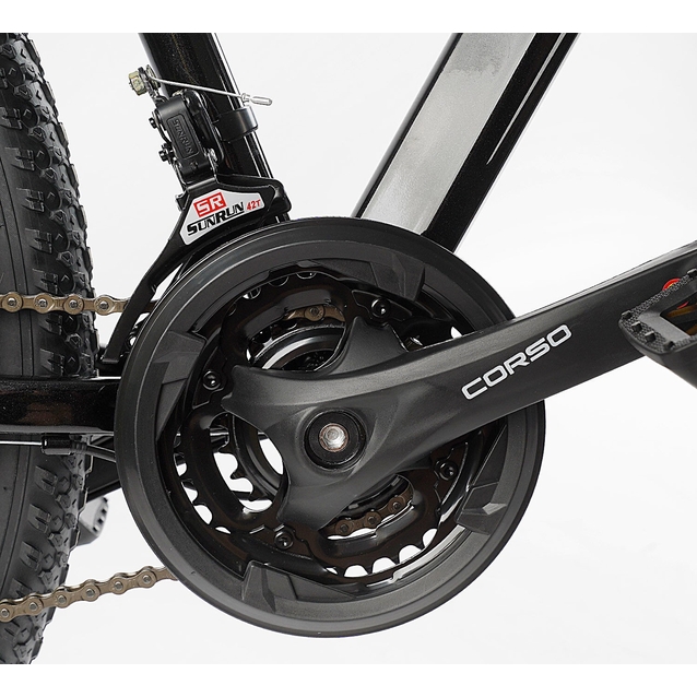 Велосипед 29 ST Corso «NITRO» NT-29129 сталь 19", (к-т SunRun) чорно-червоний фото westvelo.com