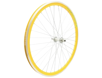 Колесо 26 перед, обід 2-ний жовтий, вт. ST. на віночках