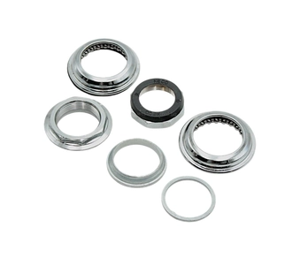 Рульовий набір мтв різьбовий, NECO H128N/CP Ø28.6 (1-1/8") напів-інтегр.віночки, нікель