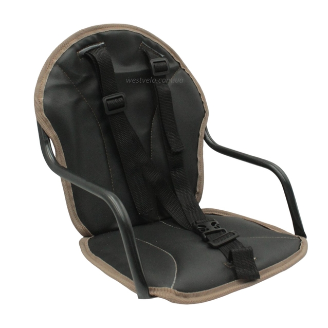 Крісло дитяче метал. на чоловічу раму, чорне фото westvelo.com