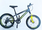 Велосипед 20 ST Corso «CRANK» CR-20699 сталь 11", (к-т SHIMANO) графітово-жовтий фото westvelo.com