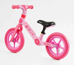 Велобіг 12 Corso, колеса - EVA (піна), нейлонова рама CS-12366 рожевий