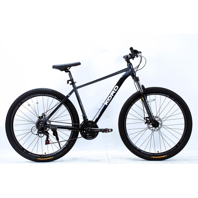Велосипед 29 AL Corso «KORD» KR-29065 алюміній 19", (к-т SHIMANO) чорно-графітовий фото westvelo.com