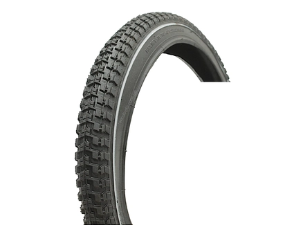 Покришка 16-2.125 біла смуга Китай, напів-шип