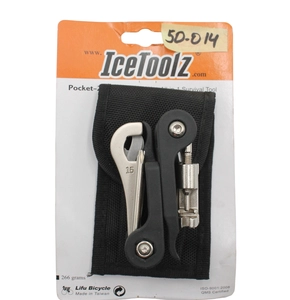 Мультитул ICE TOOLZ (91A4), 6-гранники+вижимка+лопатки+чохол, чорний (22 елементів) (Тайвань)