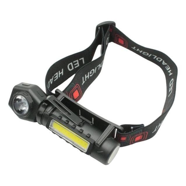 Ліхтар налобний на usb зарядку, KX-212 фото westvelo.com