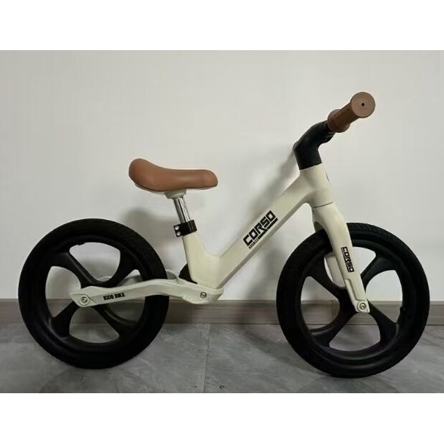 Велобіг 14 Corso надувні колеса, нейлонова рама з амортизатором, S-61247 бежево-коричневий фото westvelo.com