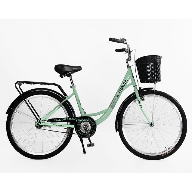Міський велосипед 26 ST Corso «TRAVEL» TL-26727 сталь 16,5", м'ятний (+к/к/б) фото westvelo.com