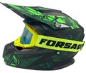 Шолом, закритий крос/ендуро (М) АТV Forsage Rider  027 чорно-салатовий матовий з дашком + окуляри