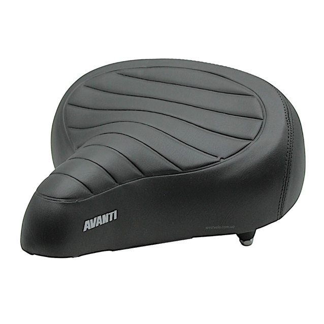 Сідло на подвійних пружинах AVANTI AFT-88 широке чорне (без замка сідла) фото westvelo.com