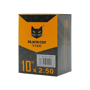 Камера 10 кривий сосок (2.50) BLACK CAT (CR202) для електровелосипеда E-bike