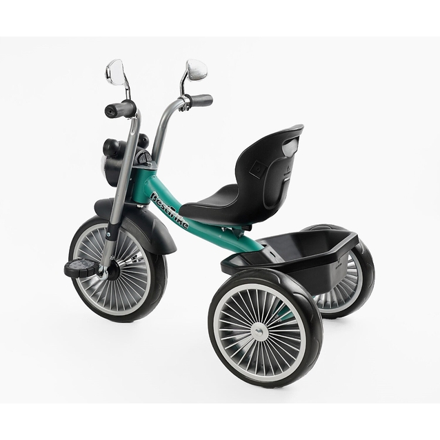 Дитячий велосипед 3-х колісний EVA (піна) Best Trike колеса 10-8, BS-65010 зелений, сталева рама, УКР. ОЗВУЧУВАННЯ, кошик фото westvelo.com