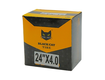 Камера 24-4.0 довгий ніпель AV 48mm BLACK CAT (FAT-BIKE)