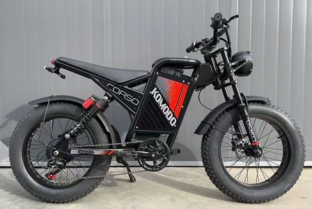 Електрофетбайк 20 ST Corso «KOMODO» KM-77790 сталь, дв 1000W, акум 48V21AH, (к-т SHIMANO) чорний