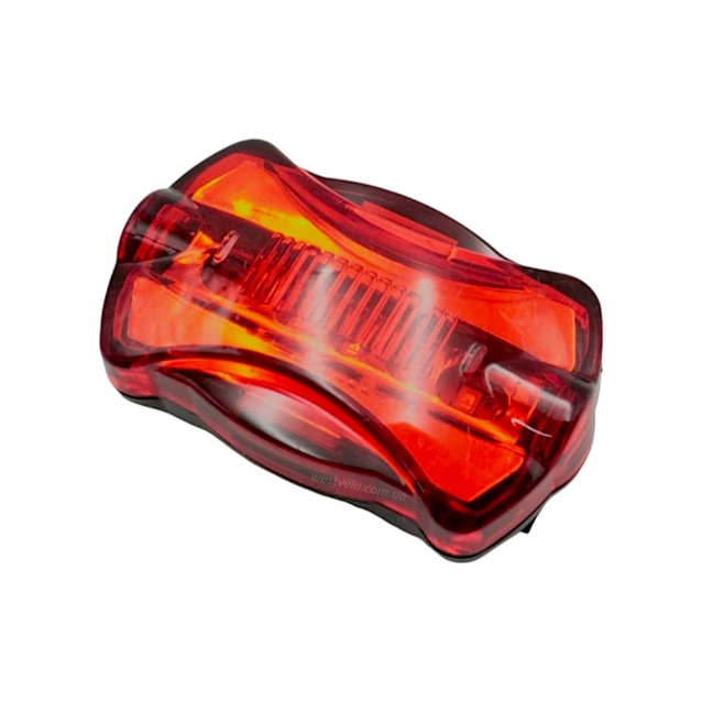 Мигалка на батарейках зад. JING YI, JY-004Т (5 LED) фото westvelo.com