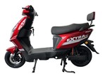 Електроскутер Corso «EXTRA» XT-619076, двигун 1200W, акумулятор 64V 30Ah літій-залізо-фосфатний, червоний, колеса 10" фото westvelo.com