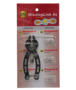 Знімач для зняття, установки замка ланцюга (на блістері) + 3 Замка ланцюга спорт 8s Missing Link