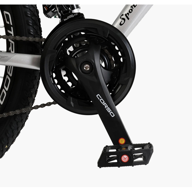 Велосипед 26 AL Corso «GTR-3000» GTR-50044 алюміній 13", (к-т SHIMANO) чорно-сірий фото westvelo.com