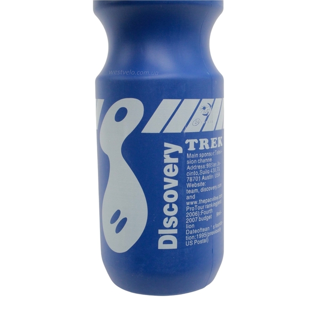 Фляга Discovery 650ml пластмасова синя фото westvelo.com