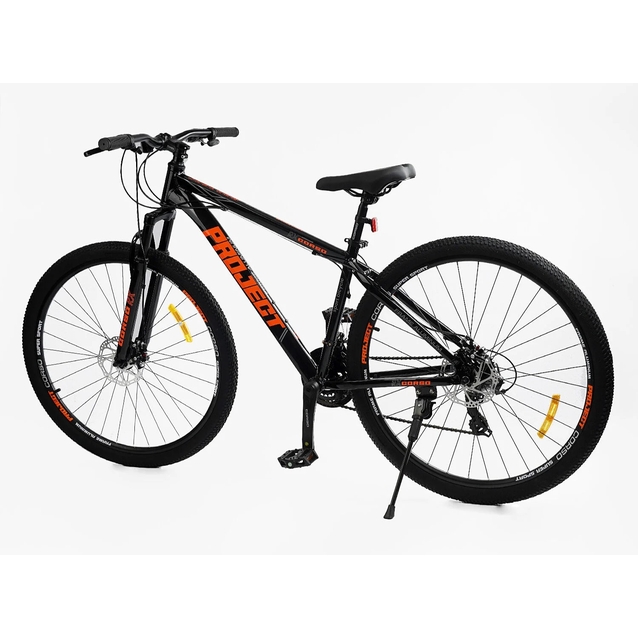 Велосипед 29 AL Corso «PROJECT» T-29077 алюміній 17", (к-т SunRun) чорно-помаранчевий фото westvelo.com