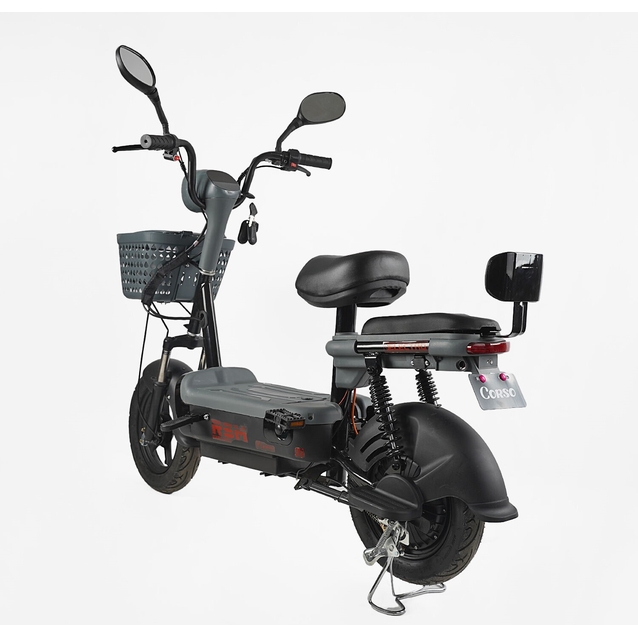 Електроскутер Corso «RSM» RS-41674, двигун 500W, акумулятор 48V/20Ah чорний, колеса 14" фото westvelo.com