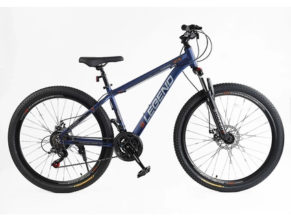 Велосипед 27.5 AL Corso «LEGEND» LG-27506 алюміній 15,5", (к-т SHIMANO) синій