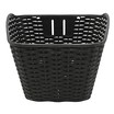 Кошик пластмасовий плетений чорний фото westvelo.com