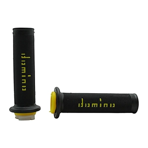 Мото гріпси DOMINO універсальні (тип5) чорно-жовті ITALY