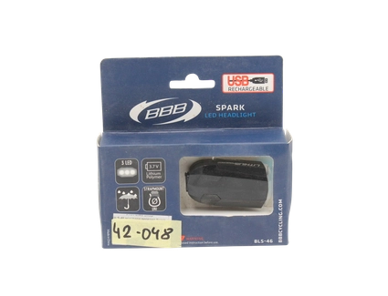 Фара usb BBB BLS-46 Spark, 3 діода, 4 режима, чорний