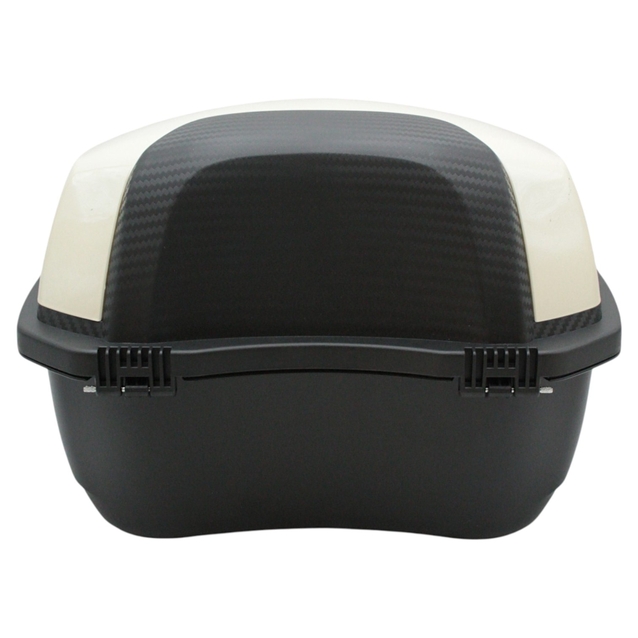 Кофр (багажник) для мотоцикла задній LIPAI (HP010) (380х360х280) 34L айворі глянець, з катафотом фото westvelo.com