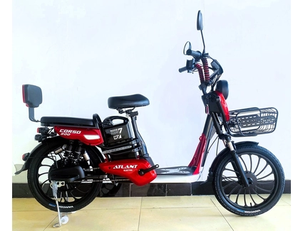 Електровелосипед 20 ST Corso «ATLANT» TL-76558 сталь, двигун 800W, акумулятор 48V 20Ah літієвий, червоний